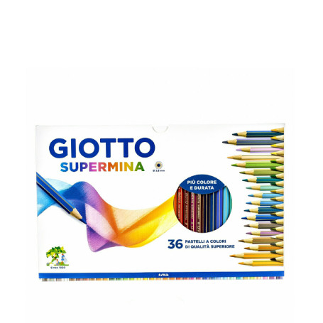 PASTELLI GIOTTO SUPERMINA 36PZ MM3,8 