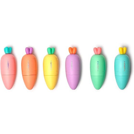 SET 6 MINI EVIDENZIATORI CARROT LEGAMI