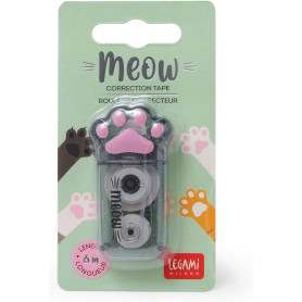 CORRETTORE A NASTRO MEOW 6 MT - KITTY LEGAMI