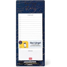D'ONT FORGET-MAGNETIC NOTE-PAD-STARS 