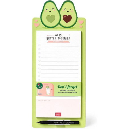 D'ONT FORGET-MAGNETIC NOTE-PAD-AVOCADO 