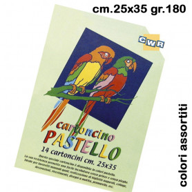CARTONCINI PASTELLO - CONF. 14 FOGLI CM. 25X35