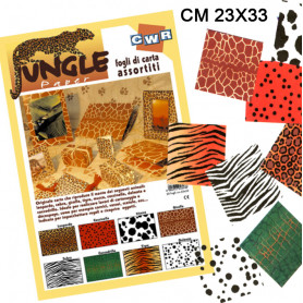 CARTA ANIMALI CM.23x33 - CONF. 20 FG. - ASS.