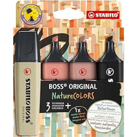 EVIDENZIATORE STABILO BOSS NATURE CONF.4 PZ