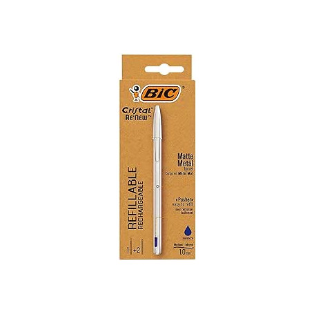 PENNA BIC CRISTAL RE NEW RICARICABILE BL U