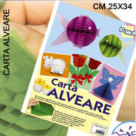 CARTA ALVEARE CM.25X34 - SET 5 FG. - COL . ASS.