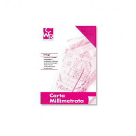 CARTA MILLIMETRATA - BLOCCO 10 FG. CM. 2 1x29,7 CWR