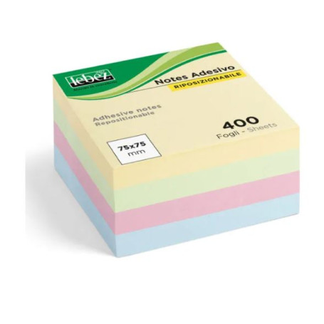 MEMOSTICK CUBO COLORATO PASTEL 76X76MM FG.400 NIJI