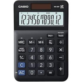 CALCOLATRICE 12 CIFRE MS-20F CASIO TAX& EXCHANGE