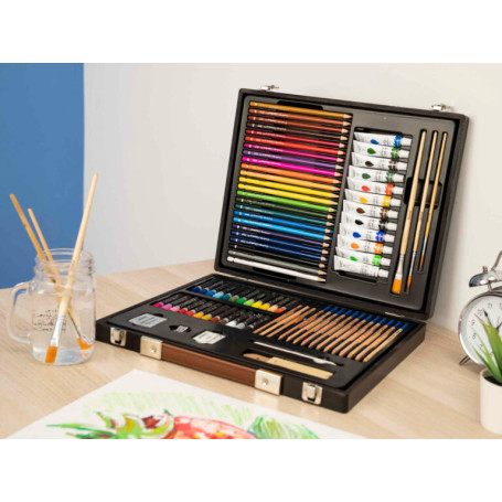 VALIGETTA IN LEGNO CREATIVITY ESSENTIAL DRAWING COLOURBOOK