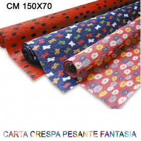 CARTA CRESPA FANTASIA ROTOLO CM. 150x70 