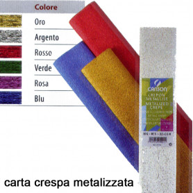 CRESPA PESANTE ROTOLO CM. 150x70 ARGENTO 