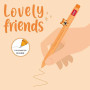 PENNA GEL LOVELY FRIENDS-TIGER LEGAMI