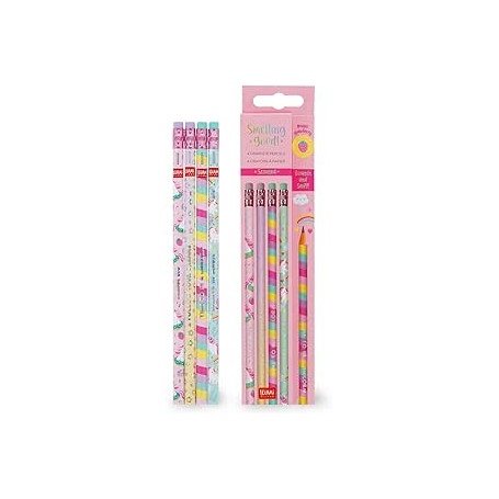 SET 4 MATITE HB PROFUMATE -UNICORN LEGAMI