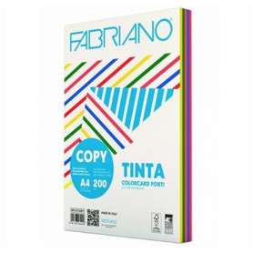 RISMA CARTA A4FABRIANO COPYTINTA COLORI FORTI GR.200 FG.100