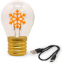 LAMPADA DA TAVOLO A LAMPADINA- SNOWFLAKES
