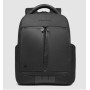 ZAINO PORTA COMPUTER 2 COMPARTI IN TESSUTO E PELLE 15.6"