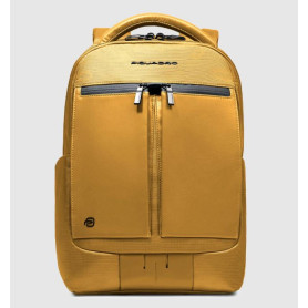ZAINO PORTA COMPUTER 2 COMPARTI IN TESSUTO E PELLE 14.2"