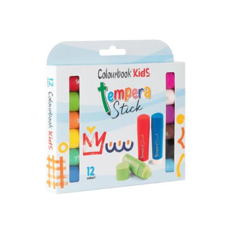 TEMPERA STICK JUMBO CONF.12PZ COLOURBOOK KIDS
