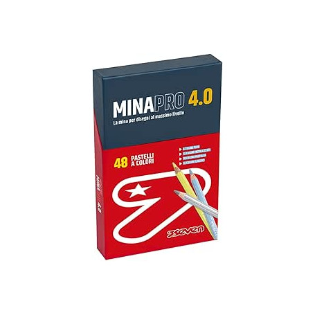 PASTELLI MINAPRO 4.0 CONF.48PZ SCATOLA MIX PASTEL SEVEN