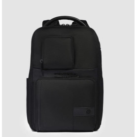 ZAINO PORTA COMPUTER IN TESSUTO E PELLE 14"