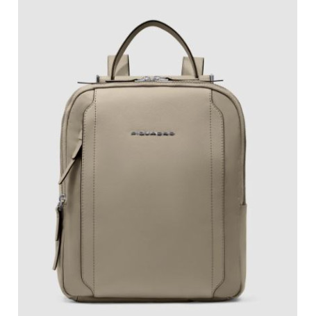 ZAINO DONNA PORTA COMPUTER IN TESSUTO E PELLE