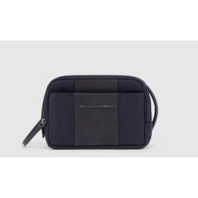 BEAUTY CASE UOMO IN TESSUTO E PELLE 