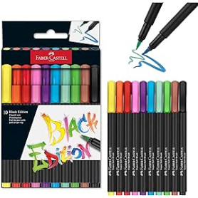 PENNARELLI BRUSH BLACK EDITION CONF.10PZ FABER-CASTELL