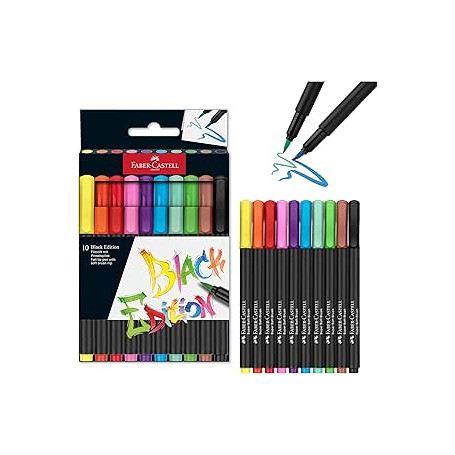PENNARELLI BRUSH BLACK EDITION CONF.10PZ FABER-CASTELL