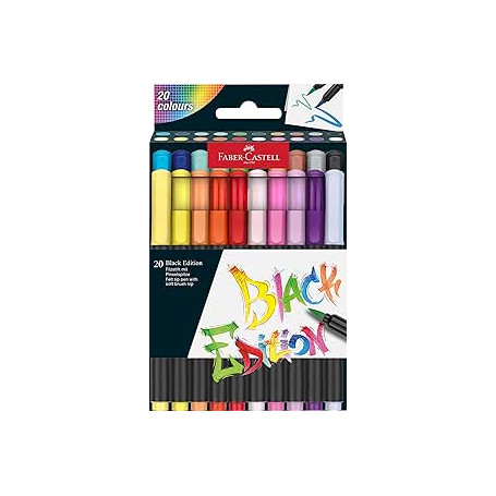 PENNARELLI BRUSH BLACK EDITION CONF.20PZ FABER-CASTELL