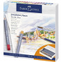 MATITE COLORATE ACQUERELLABILI +ACCESSOR MINA 3.3MM STUDIO BOX FABER-CASTELL