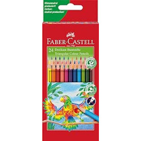 PASTELLI TRIANGOLARI ERGONOMICI CONF.24P FABER-CASTELL
