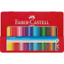 PASTELLI COLORATI ACQUERELLABILI CONF.36 ERGONOMICI IN LATTA FABER-CASTELL
