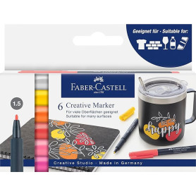 MARKER CREATIVE CONF.6PZ MM1.5 FABER-CASTELL