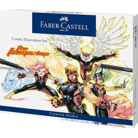 SET CREATIVE COMIC ILLUSTRATION FABER-CASTELL