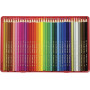 MATITE COLORATE ESAGONALE CONF.48PZ + ACCESSORI IN LATTA FABER-CASTELL