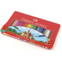 MATITE COLORATE ESAGONALE CONF.48PZ + ACCESSORI IN LATTA FABER-CASTELL