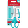 FORBICI SOFT GRIP ERGONOMICA CON COPRI LAMA FABER-CASTELL