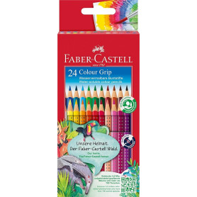 MATITE COLORATE GRIP ACQUERELLABILI ERGONOMICA CONF.24PZ FABER-CASTELL