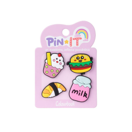 SPILLETTE DECORATIVE PIN-IT CONF. 4PZ COLOURBOOK