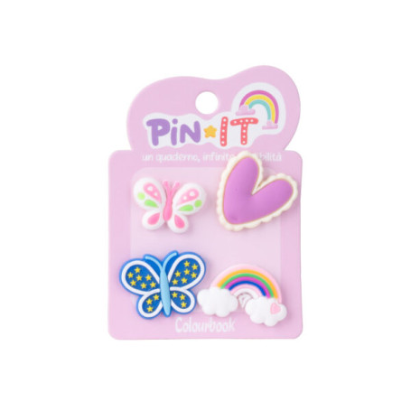 SPILLETTE DECORATIVE PIN-IT CONF. 4PZ COLOURBOOK