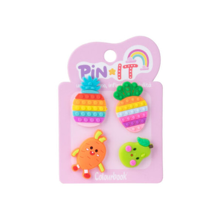 SPILLETTE DECORATIVE PIN-IT CONF. 4PZ COLOURBOOK