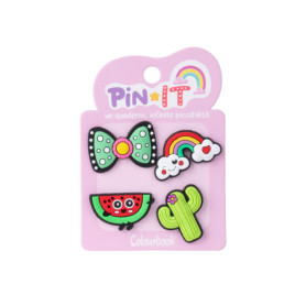 SPILLETTE DECORATIVE PIN-IT CONF.4PZ COLOURBOOK