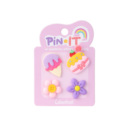 SPILLETTE DECORATIVE PIN-IT CONF. 4PZ COLOURBOOK