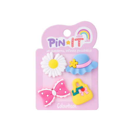 SPILLETTE DECORATIVE PIN-IT CONF. 4PZ COLOURBOOK