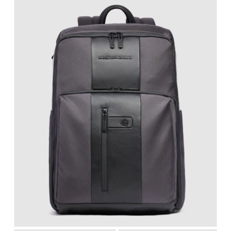 ZAINO GRANDE PORTA COMPUTER E PORTA IPAD IN NYLON E PELLE 15.6"