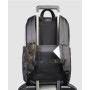 ZAINO GRANDE PORTA COMPUTER E PORTA IPAD IN NYLON E PELLE 15.6"