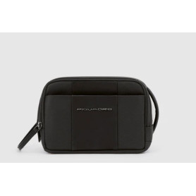 BEAUTY CASE UOMO IN TESSUTO E PELLE 