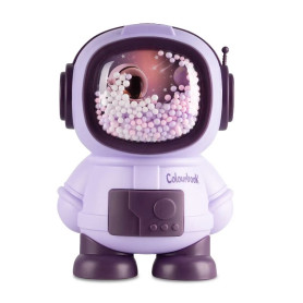 SALVADANAIO SPACE BANK ASTRONAUTA VIOLA COLOURBOOK