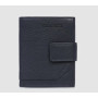 PORTAFOGLIO TRIFOLD COMPATTO IN PELLE CON PORTAMONETE
